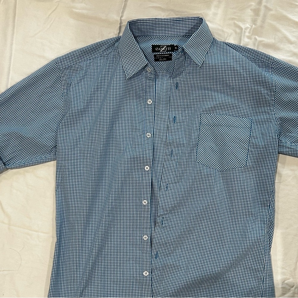 Zanetti XL Gingham Men’s Button Up